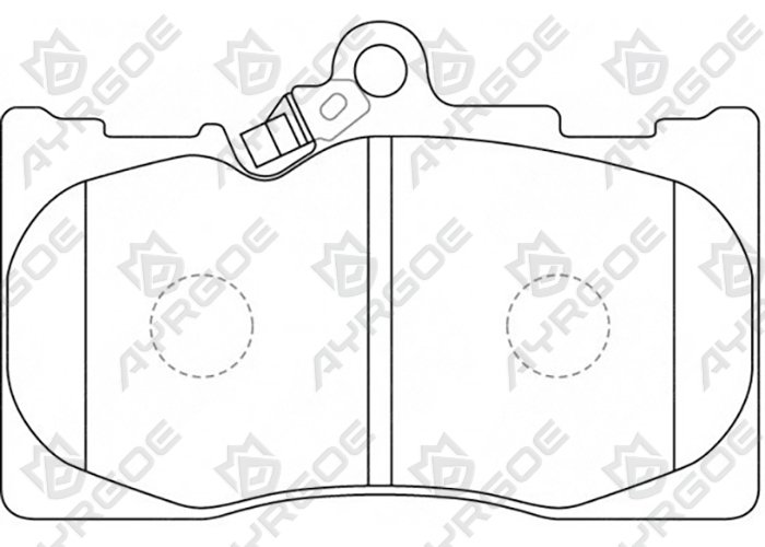 AYRGOE D2266-03 Brake Pad Front Lexus GS S190 05-11/Lexus IS XE20 05-15/GS L10 11-20 1