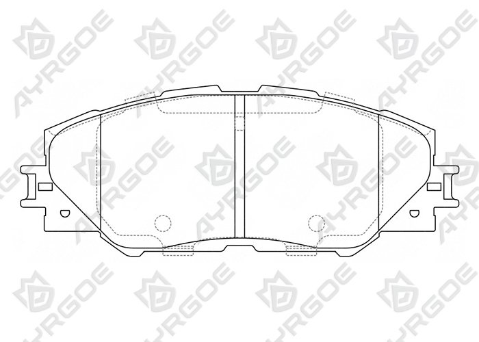 AYRGOE D2268-03 Pastillas de freno Delantero Toyota Rav4 XA30 05-13/Rav4 12-19//Matrix E140 08-13/Lexus RX XU60 13-17/Prius ZVW40 12-