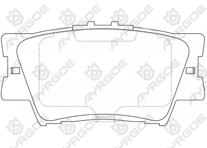 AYRGOE D2269-03 Pastillas de freno Trasero Toyota Camry XV40 06-11,XV50 11-18,XV70 A25A-FKS 17-/RAV4 XA30 05-12, XA40 12-18/Avalon XX30 XX40 XX50 05-23/Matrix E140 08-15/Lexus ES XV40 XV60 09-18 1