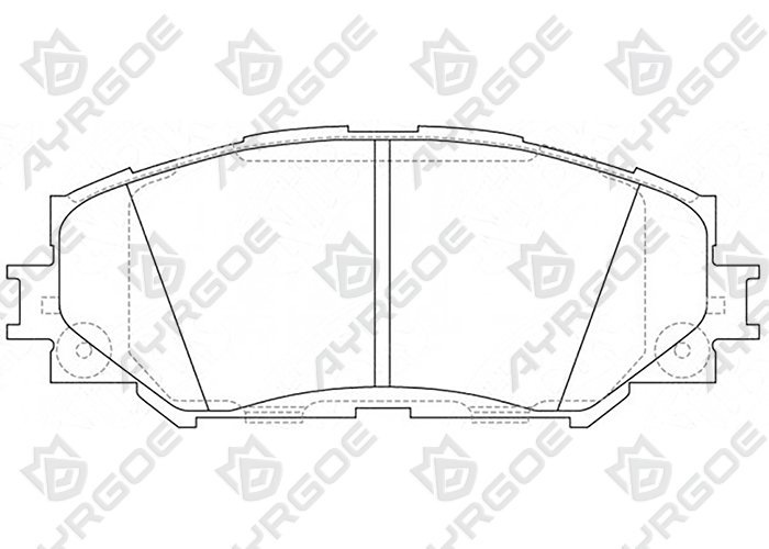 AYRGOE D2274-03 Pastillas de freno Delantero Toyota Corolla E140 E150 E160 06-16/Rav4 XA30 05-13/Matrix E140 09-14