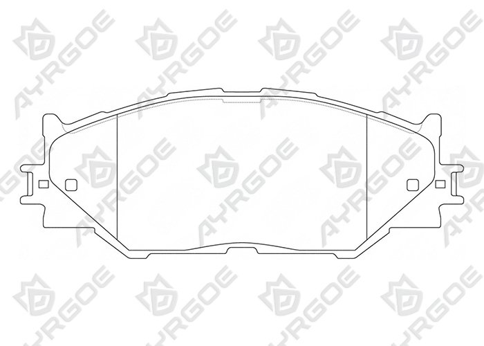 AYRGOE D2277-03 Pastillas de freno Delantero Lexus IS XE20 05-15/Lexus IS XE30 16- 1