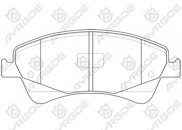 AYRGOE D2289-03 Pastillas de freno Delantero Toyota Avensis T270 08-18/ Corolla(Auris) E150 06-13/ Verso R20 09-17
