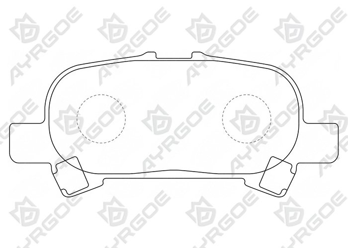 AYRGOE D2302-03 Pastillas de freno Trasero Toyota Camry XV30 01-06 USA,XV35 04-06/Avalon MCX20L 99-05,GSX30L 05-12