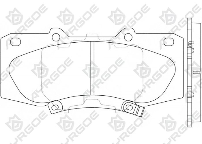 AYRGOE D2310MH-03 Pastillas de freno Delantero Toyota Fortuner N60 05-15/Hilux KUN25 N12# AN10 AN20 AN30 05-16