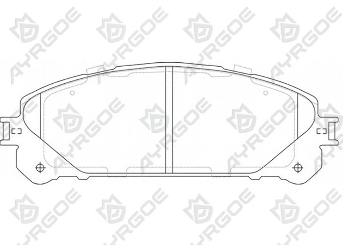 AYRGOE D2316H-03 Pastillas de freno Delantero Toyota Camry XV70 2GR-FKS 17-/Highlander XU40 XU50 09-19/Rav4 XA40 XA50 15-/Alphard ANH20W 08-15,GGH30L 15-,XU40 23-/Sienna XL30 XL40 11-24/Lexus RX AL10 20 08-25
