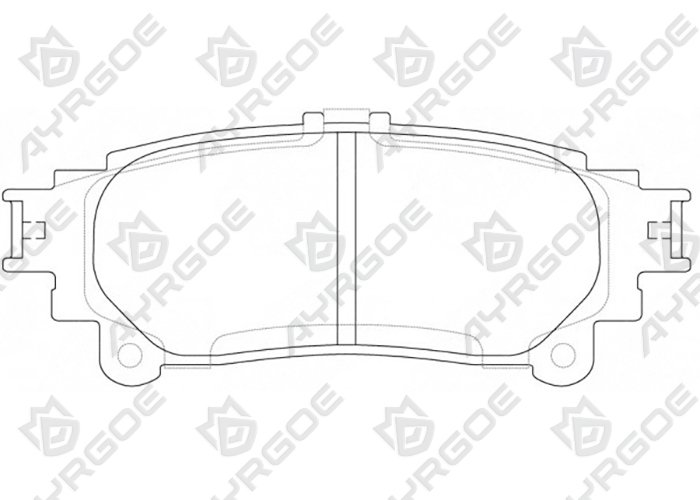 AYRGOE D2326-03 Pastillas de freno Trasero Toyota Highlander XU50 13-19/Sienna XL3010-20/Fortuner N150 15-/Lexus GS RX AL10 08-15/ES XE20 XE30 09-20