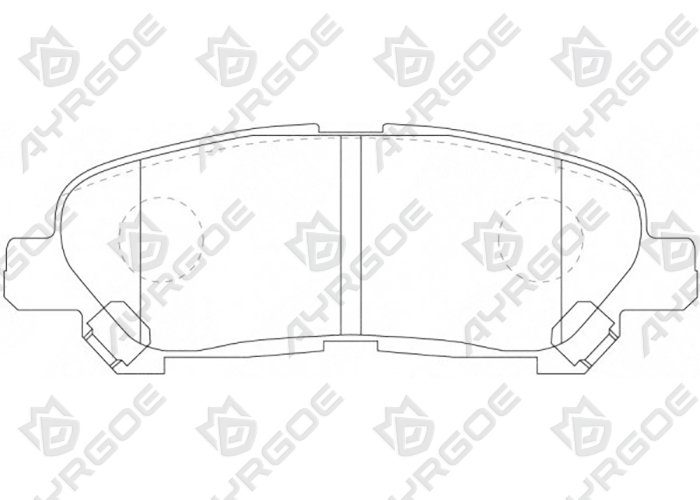 AYRGOE D2328-03 Pastillas de freno Trasero Toyota Highlander XU40 05-15