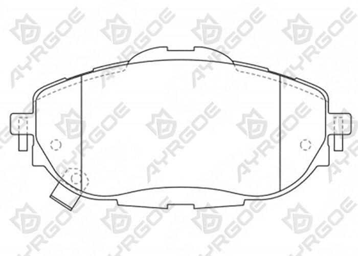 AYRGOE D2330M-03 Pastillas de freno Delantero Toyota Corolla E180 13-24/Auris E180 12-18