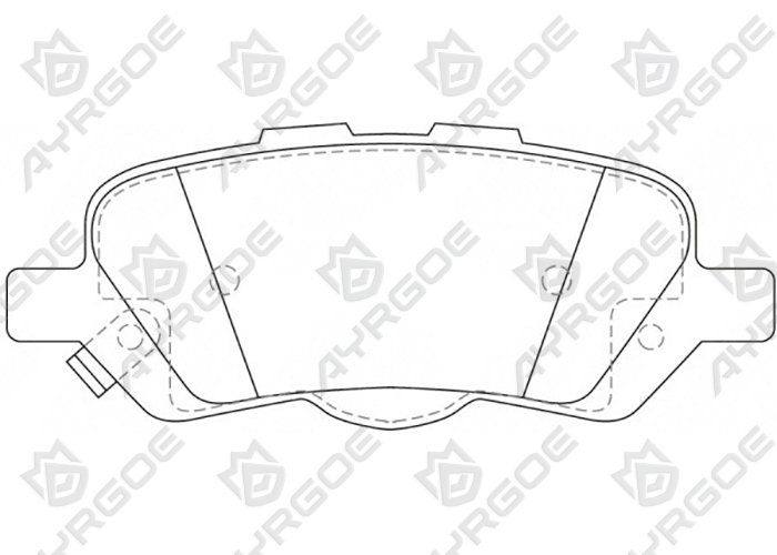 AYRGOE D2337MH-03 Pastillas de freno Trasero Toyota Venza GV10 09-16