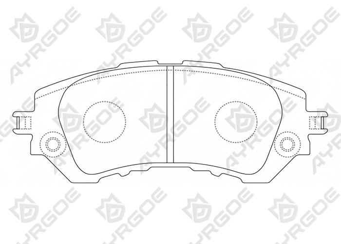 AYRGOE D2343-03 Pastillas de freno Delantero Toyota Yaris XP150 13-16