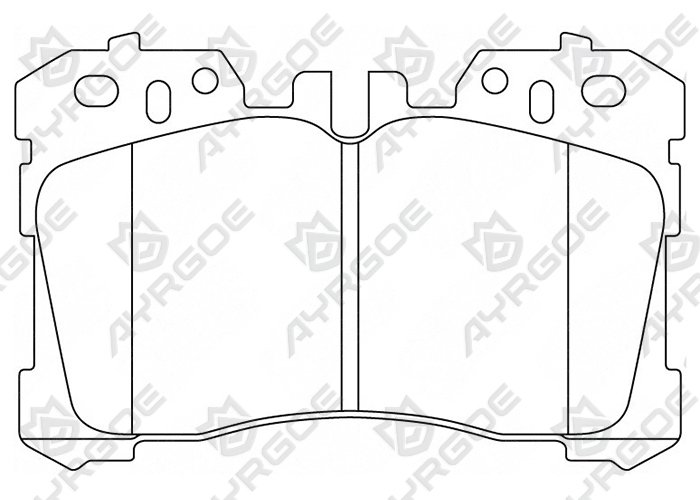 AYRGOE D2347-03 Pastillas de freno Delantero Lexus LS XF40 06-17, XF50 17-/Toyota Crown GWS224 18-22