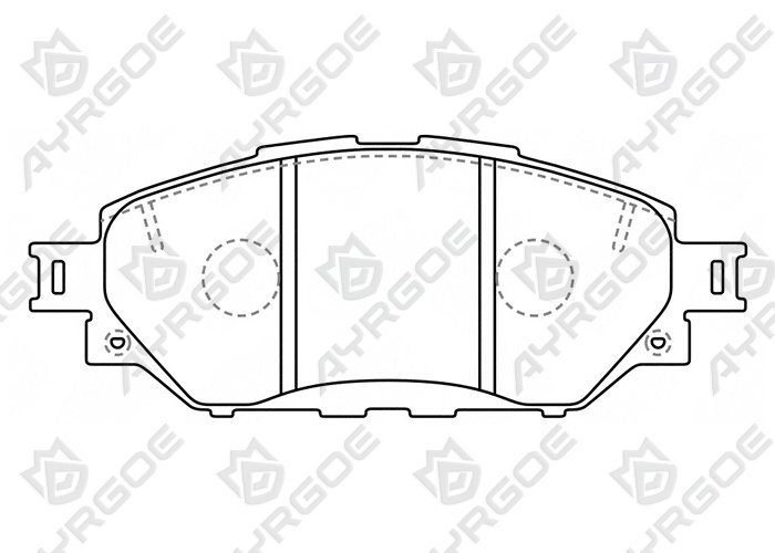 AYRGOE D2354-03 Pastillas de freno Delantero Toyota Hilux N120 15-20