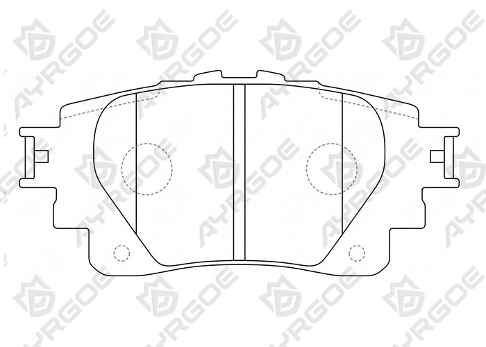 AYRGOE D2366-03 Brake Pad Rear Lexus RX NX TX UX 21-/RAV4 XA50 18-24-/Toyota Corolla 19-24/Highlander XU70 19-24 1