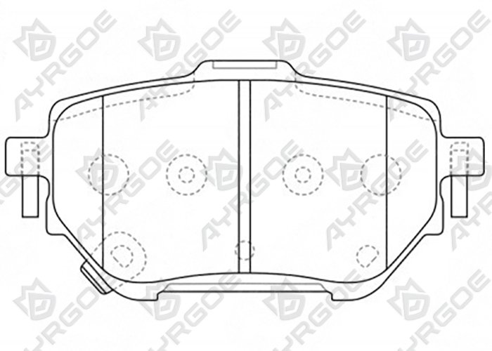 AYRGOE D2394MH-03 Pastillas de freno Trasero Toyota Corolla E210 19-
