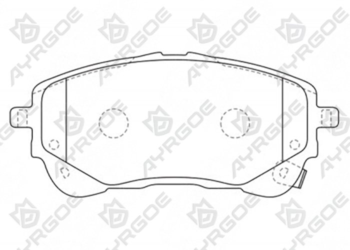 AYRGOE D2397MHP-03 Pastillas de freno Delantero Toyota Corolla E210 19-