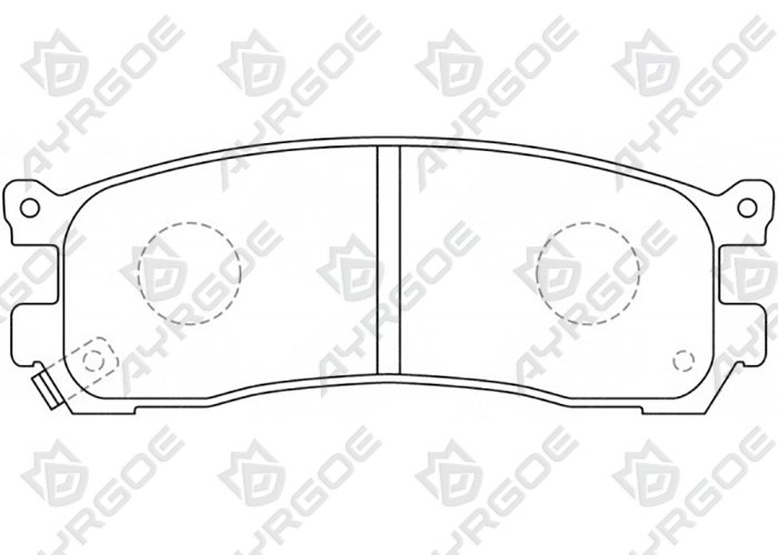 AYRGOE D3044-03 Pastillas de freno Trasero Mazda MPV LV LW 91-99/Xedos 9 TA 93-03