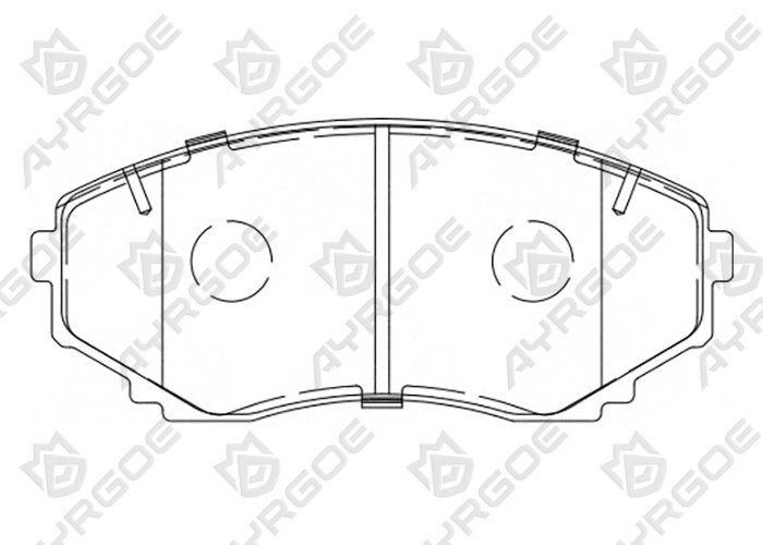 AYRGOE D3099-03 Pastillas de freno Delantero Mazda MPV LV LW 96-06/Delica 99-10