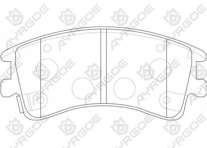 AYRGOE D3125-03 Pastillas de freno Delantero Mazda 6 GG 02-07
