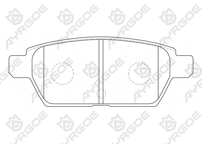 AYRGOE D3141-03 Pastillas de freno Trasero Mazda 6 GG1 02-08/Ford Fusuon 05-12 USA