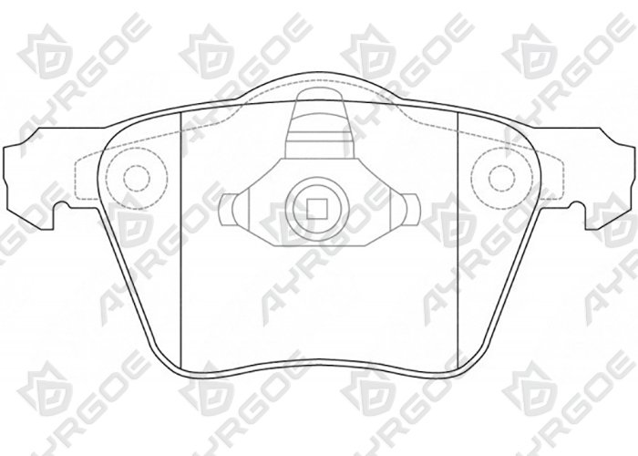 AYRGOE D3153-03 Pastillas de freno Delantero Audi A4 00-09/A6 04-11/A8 03-10/Volvo C30 C70 S40 S60 S80 V40 V50 V70 XC70 XC90