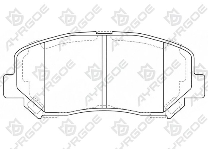 AYRGOE D3155-03 Pastillas de freno Delantero Mazda CX5 KE 11-25/Jeep Cherokee 13-25