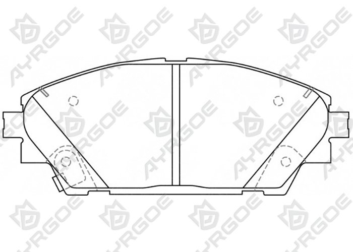 AYRGOE D3163M-03 Pastillas de freno Delantero Mazda 3 BM BN 13-19/CX3 15-24/CX30 19-24