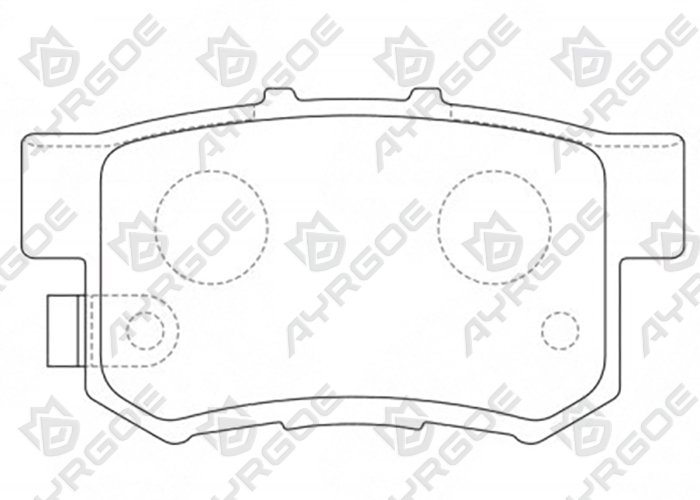 AYRGOE D5066-03 Pastillas de freno Trasero Honda CR-V RD4 01-05/Odyssey Shuttle R1 94-99/Accord 93-98/Accord 08-16/Stepwgn 96-05/Element 03-11/Haval H6 16-
