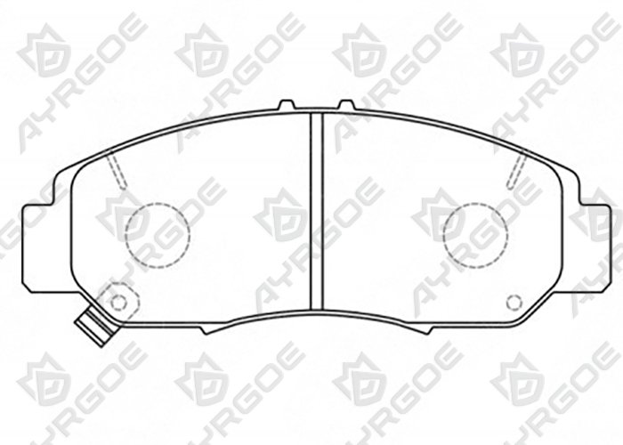 AYRGOE D5100-03 Pastillas de freno Delantero Honda Accord CU 02-12/Odyssey RA6-RA9,RB1,RB2 99-08/Stream RN1-RN9 00-14