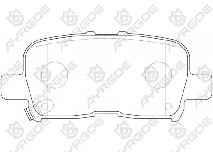 AYRGOE D5180M-03 Pastillas de freno Trasero Honda Odyssey 02-04 3.5