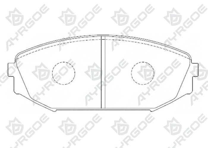 AYRGOE D5183-03 Pastillas de freno Delantero Honda Odyssey 02-04 3.5