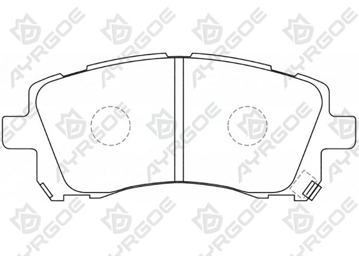AYRGOE D7036-03 Pastillas de freno Delantero Subaru Impreza 92-08/Legacy 93-06/Outback 00-04/Forester 98-02 1