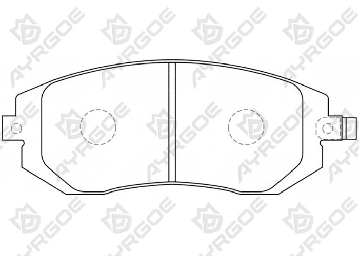 AYRGOE D7055-03 Pastillas de freno Delantero Subaru Impreza 00-16/Legacy 98-14/Outback 03-12/Forester 01-19/XV 11-17