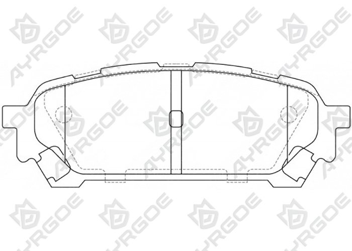 AYRGOE D7059-03 Pastillas de freno Trasero Subaru Impreza 00-08/Forester 01-08