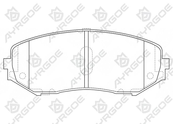 AYRGOE D9044-03 Pastillas de freno Delantero Suzuki Grand Vitara 05-19/Escudo 05-17