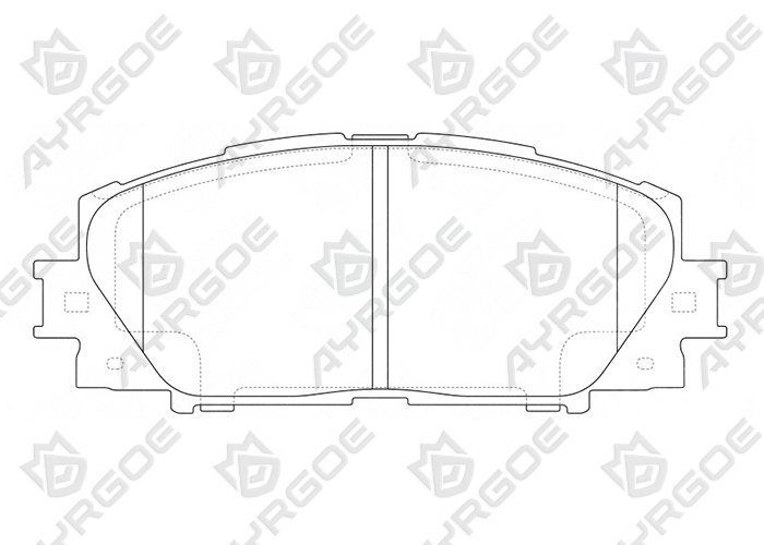 AYRGOE D2315-03 Pastillas de freno Delantero Toyota Corolla E211 19-/Vitz XP130 17-/Prius 09-18 1.8