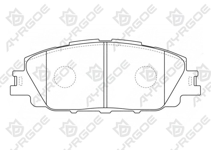 AYRGOE D2364-03 Pastillas de freno Delantero Toyota Corolla E210 19-24/Yaris 20-24/Prius 22-24/Auris 18-24