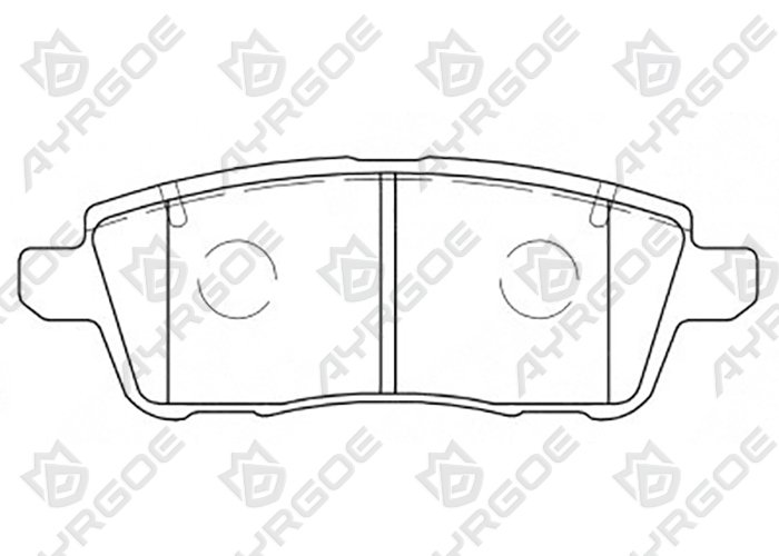 AYRGOE D11545MH-03 Pastillas de freno Trasero Chery Tiggo 7Plus,7Pro,7Pro Max 20-/ Exeed LX 20-24/Omoda C5 22-