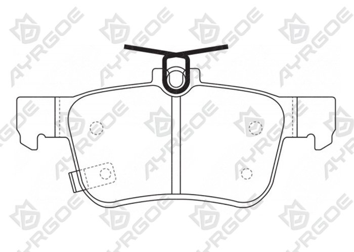 AYRGOE D5243M-03 Pastillas de freno Trasero Changan CS35 Plus 18-24/CS55 17-24/Haval H6 14-24/Honda Accord 22-24/Civic 16-24/Acura Integra 22-24/Acura RDX 18-24