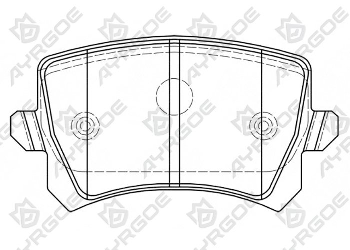 AYRGOE D1348-8213-03 Brake Pad Rear Haval F7 18-24/M6 Plus 21-