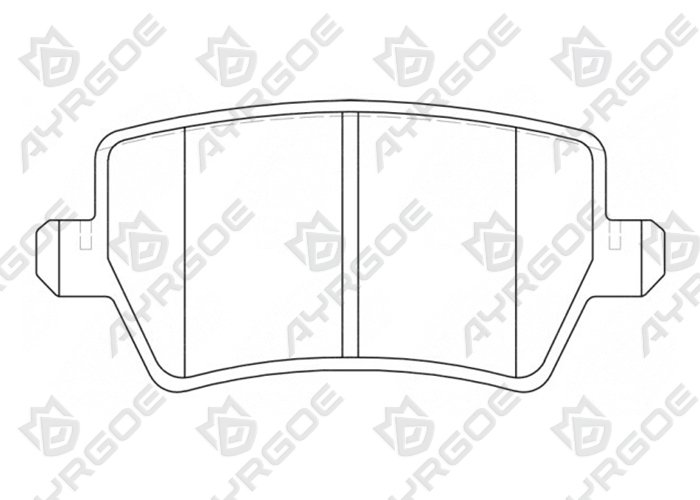 AYRGOE 204002032AA-03 Pastillas de freno Trasero Chery Arrizo 6 20-/Tiggo 4,8,8Pro, 8Pro Max 1.5-2.0 20-/Exceed TXL VX 1.6 2.0 19-/Jac J7 20-/JS4 22-/ MOSKVICH (AZLK)  3 22-/Jaecoo J7 1.6 23-/Jetour Dashing 22-