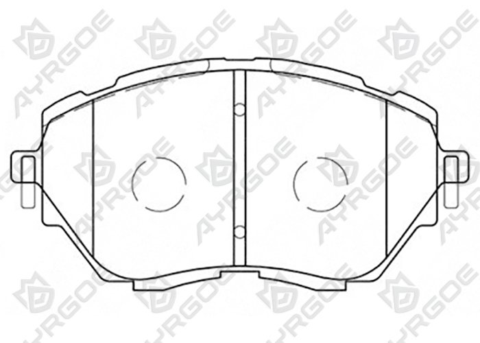 AYRGOE D2357MH-03 Pastillas de freno Delantero Toyota C-HR X10 16-/Corolla 19-