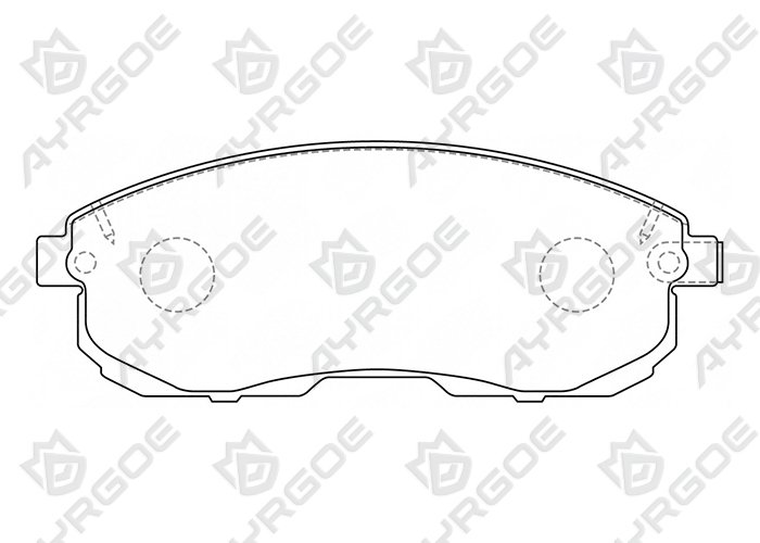 AYRGOE D1110-03 Pastillas de freno Delantero Nissan Maxima(Cefiro) J30 A32 A33 88-03/Primera P12 01-05/ Altima L3-L33 92-13/Blueberd U13 U14 91-12/Juke 10-20/Teana J31 J32 03-13/Tiida C11 07-14/Sentra B15-B17 98-19