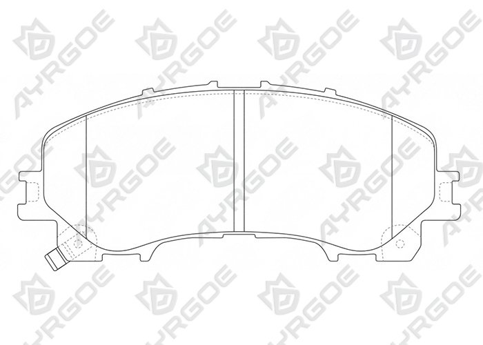 AYRGOE D1336M-03 Тормозные колодки Передний Nissan X-Trail T3214-22/ Infiniti Q50 14-/Chevrolet TrailBlazer 15-/Renault Koleos 16- 1