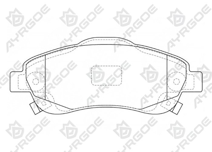 AYRGOE D5156-03 Pastillas de freno Delantero Honda CR-V RE5 07-11
