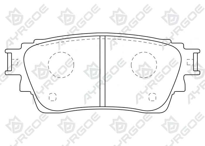 AYRGOE D6161-03 Brake Pad Rear MMC Outlander 12-22/Delica D5 19- 1