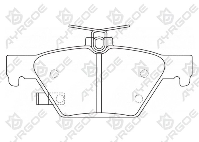AYRGOE D7078M-03 Pastillas de freno Trasero Subaru Impreza 16-24/Legacy 14-24/Outback 14-24/Forester 18-24/XV 17-24/Ascent 18-24