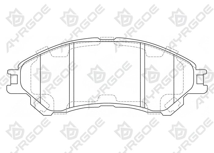 AYRGOE D9078-03 Pastillas de freno Delantero Suzuki Vitara(Escudo) 15/ SX4 13-/Nissan Livina 19-/MMC Xpander 17-
