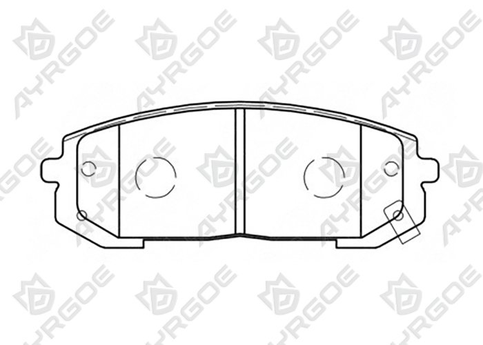AYRGOE D11481MH-03 Brake Pad Front Hyundai Sonata DN8 PD 19-24/Tucson NX4 20-/Sportage NQ5 21-4/K5 EX20 20-24