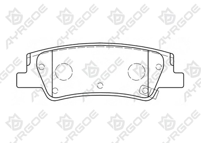 AYRGOE D11484MH-03 Brake Pad Rear Kia Sportage PG 22-/Tucson PG 21-/Sonata DN8 PD 19-/K5 PE 20-
