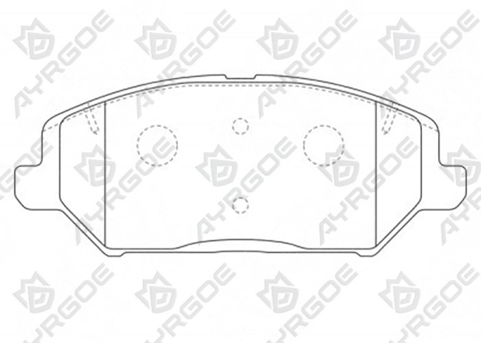AYRGOE D11418MH-03 Pastillas de freno Delantero Hyundai i30 17-/ i30 17-/ Kia Ceed 20-
